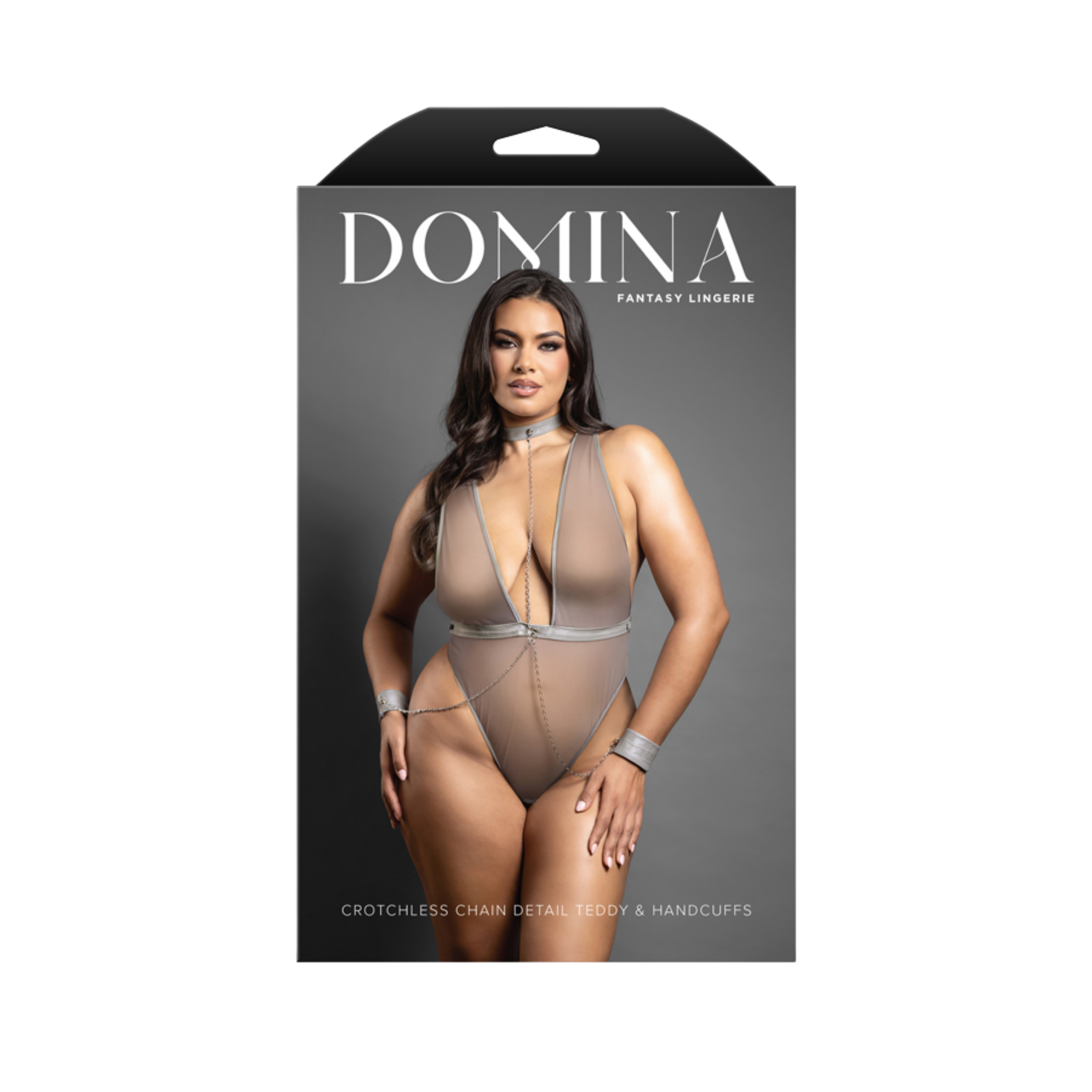 Crotchless Chain Detail Teddy