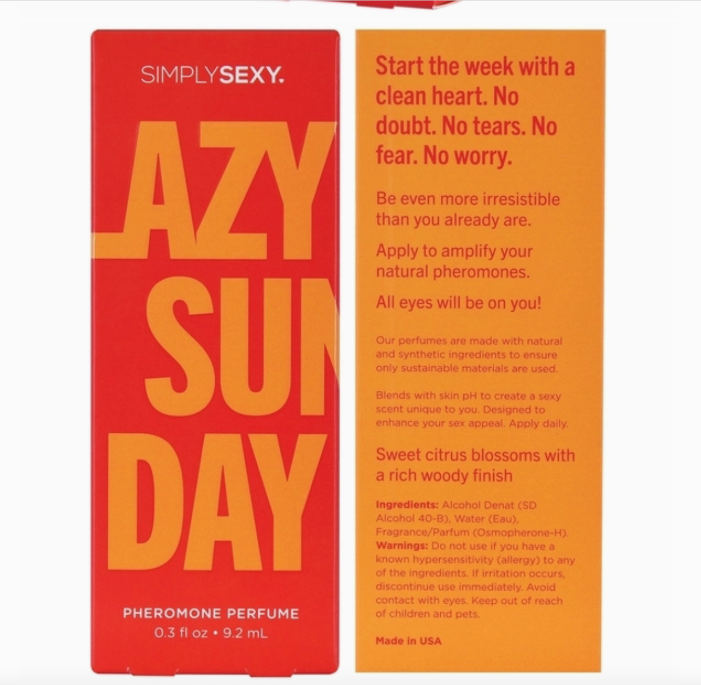 Lazy Sunday Pheromone Perfume Spray