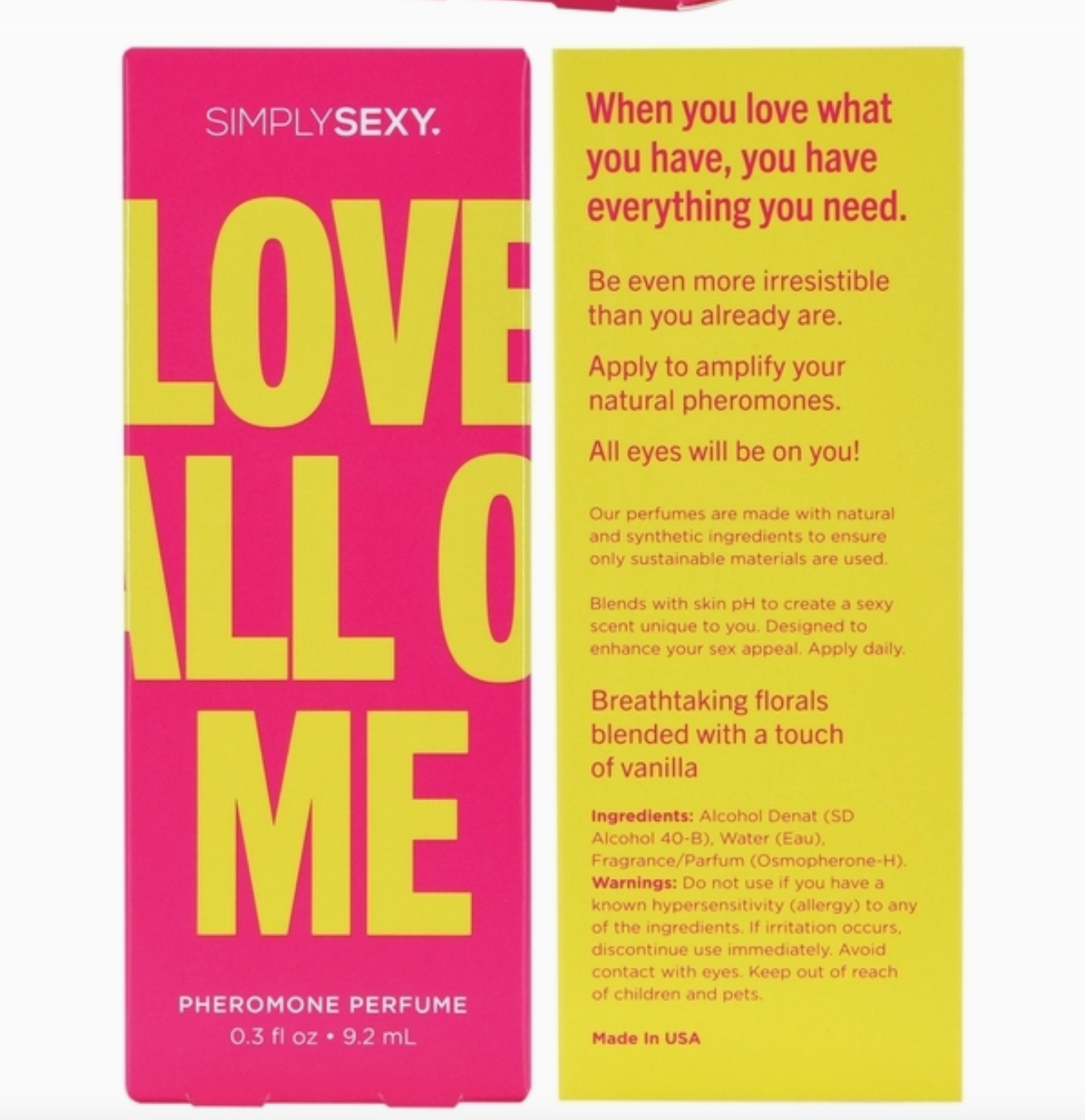 Love All of Me Pheromone Perfume Spray