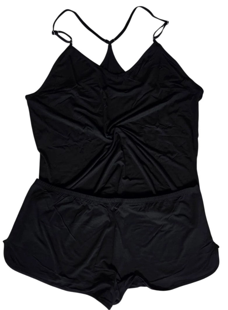 Luxe Noir Bamboo Cami and Short Set