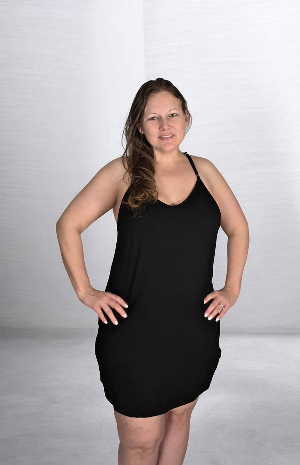 Luxe Noir Racerback Bamboo Chemise