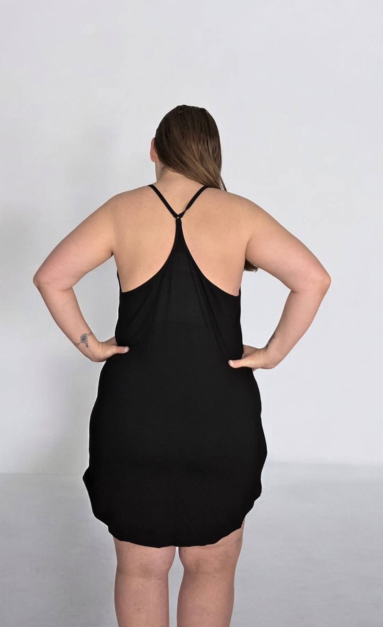 Luxe Noir Racerback Bamboo Chemise