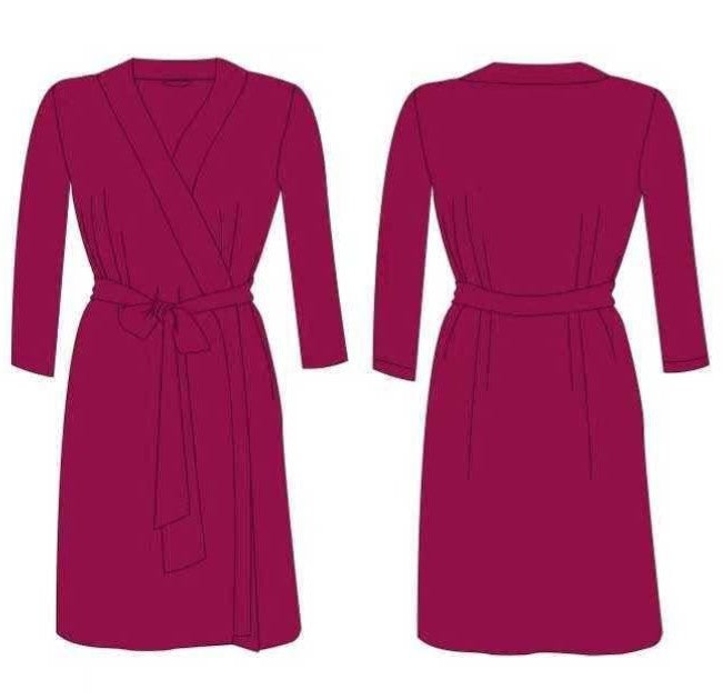 Luxe Noir Bamboo Robe